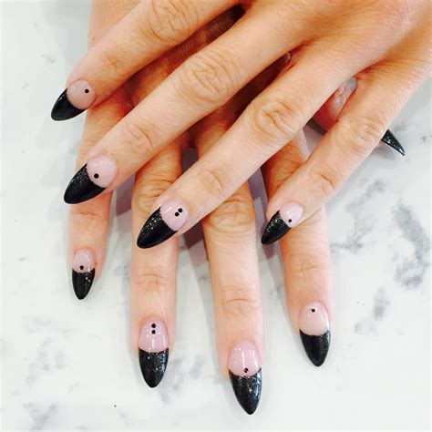 lavo nails spa  instagram blacktipnails fullsetacrylic