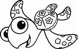 Nemo Finding Squirt Turtle Coloring Pages Drawing Sea Disney Getcolorings Clipartmag Find Paintingvalley Color sketch template
