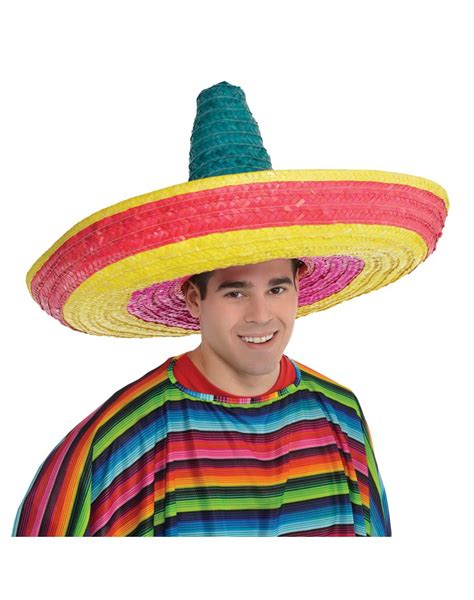 Large Mexican Sombrero Costume Accessory