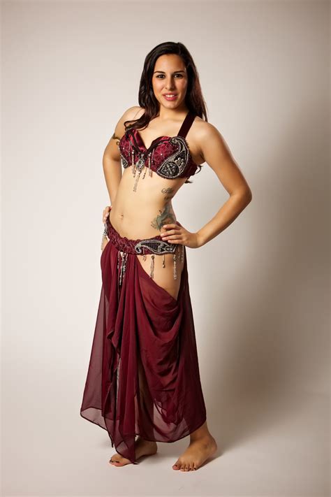 Burgundy Black And Silver Tribal Or Cabaret Bellydance Costume By Olah