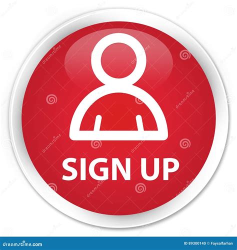 sign  member icon premium red  button stock illustration