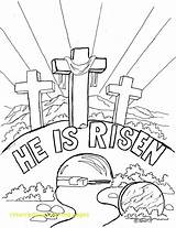 Resurrection Coloring Pages Easter Getdrawings sketch template