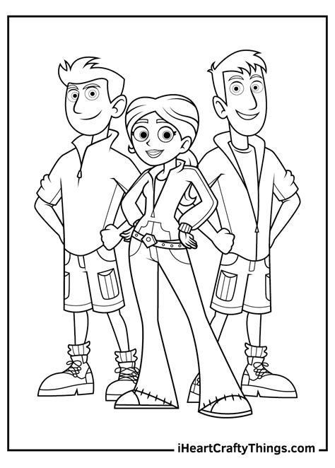 printable wild kratts coloring pages
