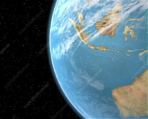rotating earth stock video clip  science photo library