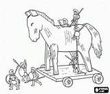 Troya Caballo Ancient Grecia Cavalo Griechenland Troia Trojan Iliada Ulysse Soldados Grecque Mythologie Cavallo Colorir Antikes Antica Coloriage Troie Cheval sketch template