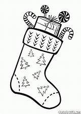 Colorear Calza Calze Navidad Meia Strumpf Calcetines Meias Regalos Weihnachtssocken Stocking Stockings Colorkid Doni Geschenke Presentes Desenho Noël Coloriages sketch template