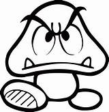 Goomba Coloring sketch template