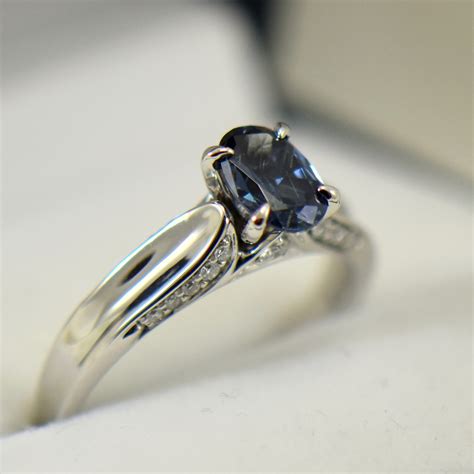 madagascar color change blue garnet engagement ring exquisite jewelry   occasion fwcj
