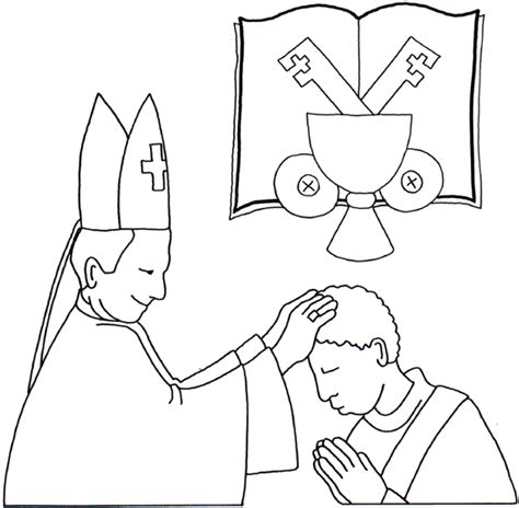 sacrament  holy orders coloring sheets coloring pages sacrament