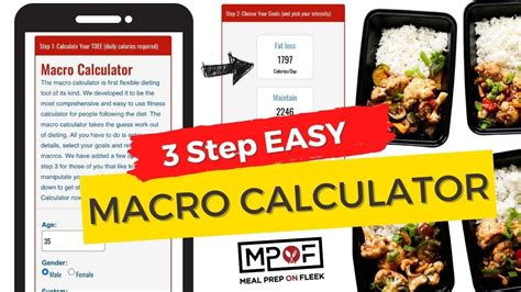 meal prep  fleek macro calculator  steps   calculate macros youtube