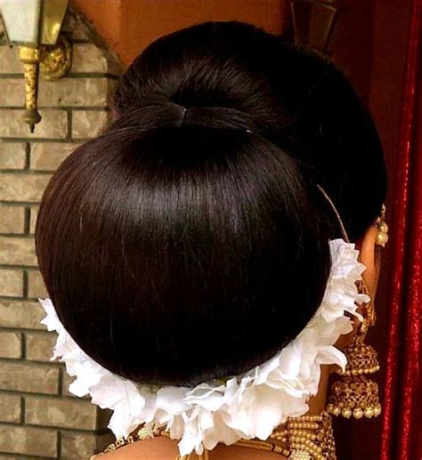 Pin By Meenakshi Sari On Updo Black Big Bun Hair Bun Hairstyles For