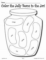 Printable Worksheets Color Jelly Beans Jar Tally Coloring Worksheet Bean Preschool Template Kids Pages Activities Sheets Printables Letter Crafts Preschoolers sketch template