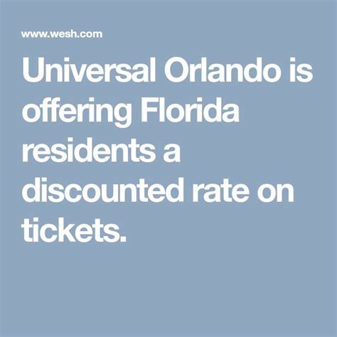 universal orlando  offering florida residents  discounted rate   universal