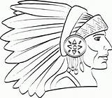Native Coloring American Pages Chief Kids Bestcoloringpagesforkids Choose Board sketch template