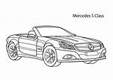 Mercedes Cabrio Kolorowanka Kleurplaat Kleurplaten Coole Druku Drukowanka Gtr Printen 4kids Pokoloruj sketch template