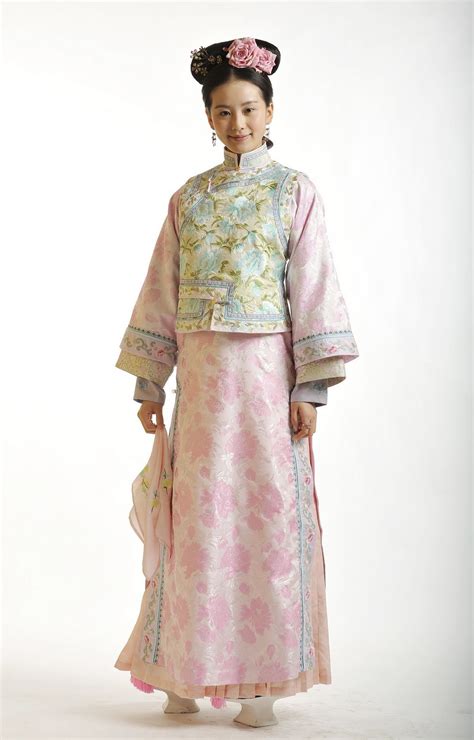 qing dynasty palace women daily clothes thoi trang nha thanh trang phuc