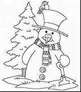 Coloring Pages Winter Christmas Tree Wonderland Printable Snowman Drawing Shovel Kindergarten Scenes Season Templates Nature Colouring Clipart Sheets Color Carrying sketch template