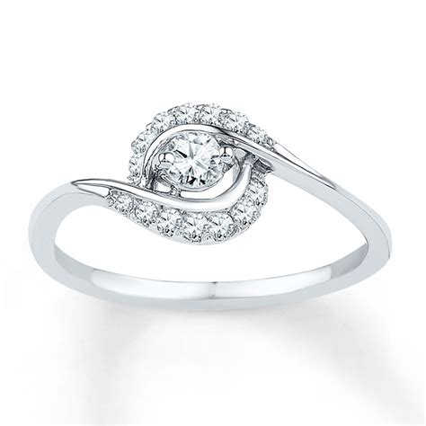affordable  diamond engagement ring  white gold  women jeenjewels