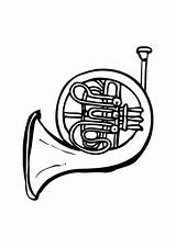 Tuba Trompa Malvorlage Hoorn Kleurplaat Schulbilder Educolor sketch template