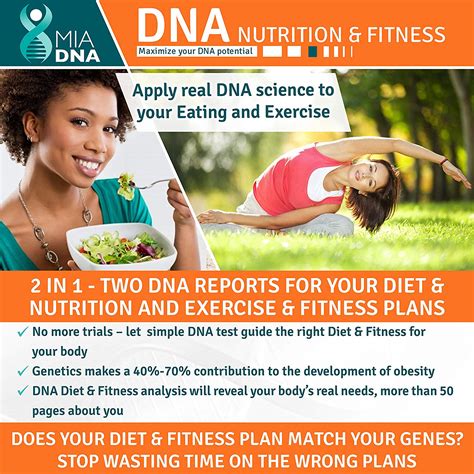 2 In 1 Diet And Nutrition Exercise And Fitness Home Dna