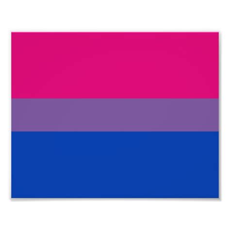 bisexual pride flag photo print