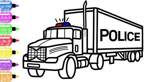 police truck coloring pages monaicyn kitchen ideas