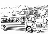 Coloring Bus School Pages Printable Color Large sketch template