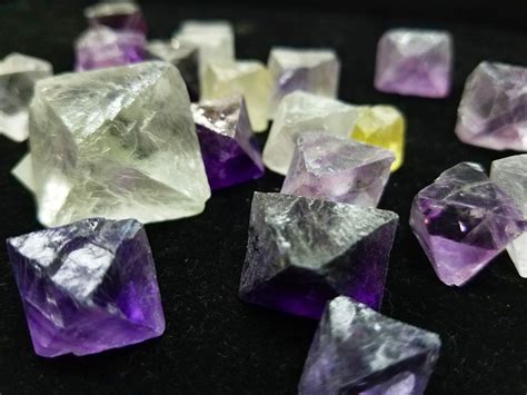 fluorite octahedron crystals