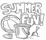 Coloring Pages Summer Summertime Getdrawings sketch template