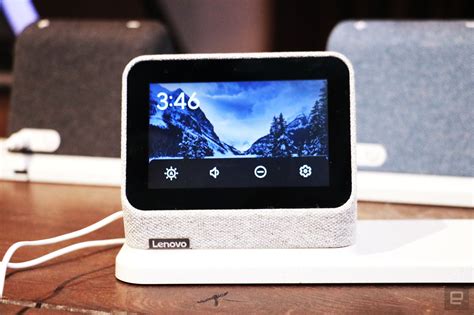 lenovos  smart clock  includes  wireless charging pad
