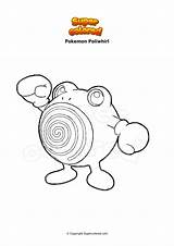 Poliwhirl Supercolored sketch template