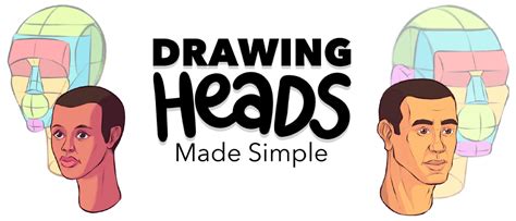 drawing heads  simple  kesh art