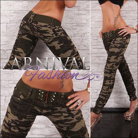 new belt sexy camo jeans for women military wear camo pants army jean hotpants ebay
