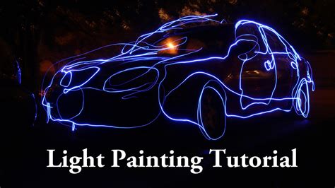 light painting tutorial  flashlights  speedlights night