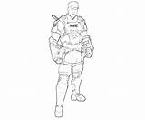 Swat Officer Stryker sketch template