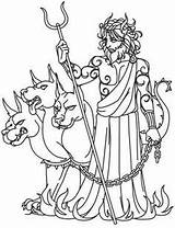 Hades Coloring Pages Greek Tattoo Gods Color Mythologie Götter Griechische Malvorlagen Getcolorings Apollo Book Bilder Drawings Suitable Urbanthreads sketch template