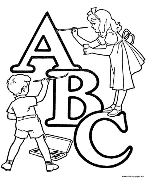 alphabet  printable abc coloring kidsf coloring page printable