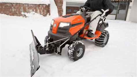 Husqvarna Tractors How To Attach Snow Blade Youtube