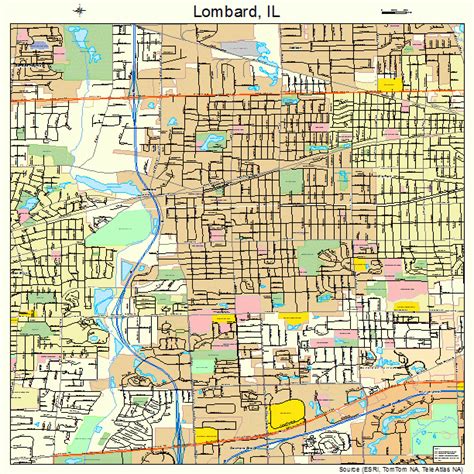 lombard illinois street map
