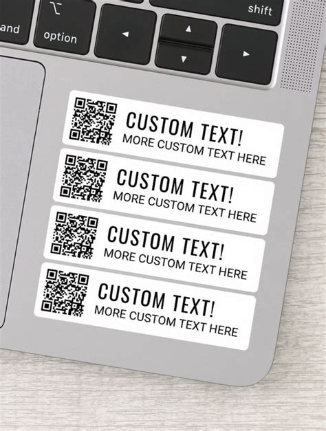 qr code  custom text sticker zazzlecom coding custom personalized stickers