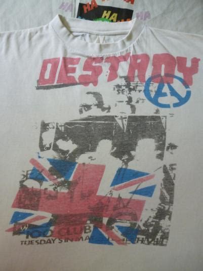 Vintage 80s Sex Pistols Destroy T Shirt