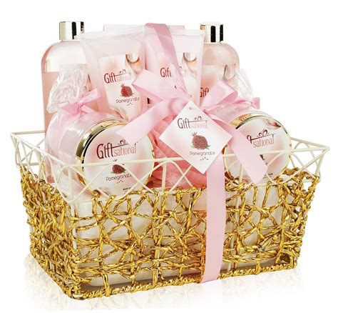 spa gift basket refreshing pomegranate fragrance  mothers day