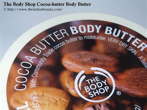 body shop cocoa butter body butter review  indian beauty blog