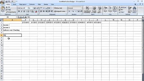 bill payment schedule template