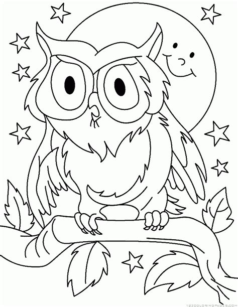 owl coloring pages part