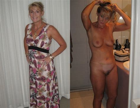 old mature granny clothed unclothed