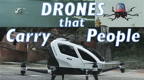 top  drones carrying people youtube