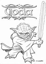 Yoda Master Coloring Pages Wars Star Color Hellokids Print Kids Sheet Colouring sketch template