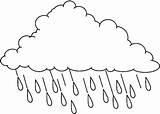 Rain Coloring Cloud Comment First sketch template