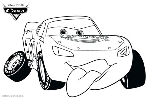 cars pixar coloring pages lightning mcqueen  drawing  printable coloring pages